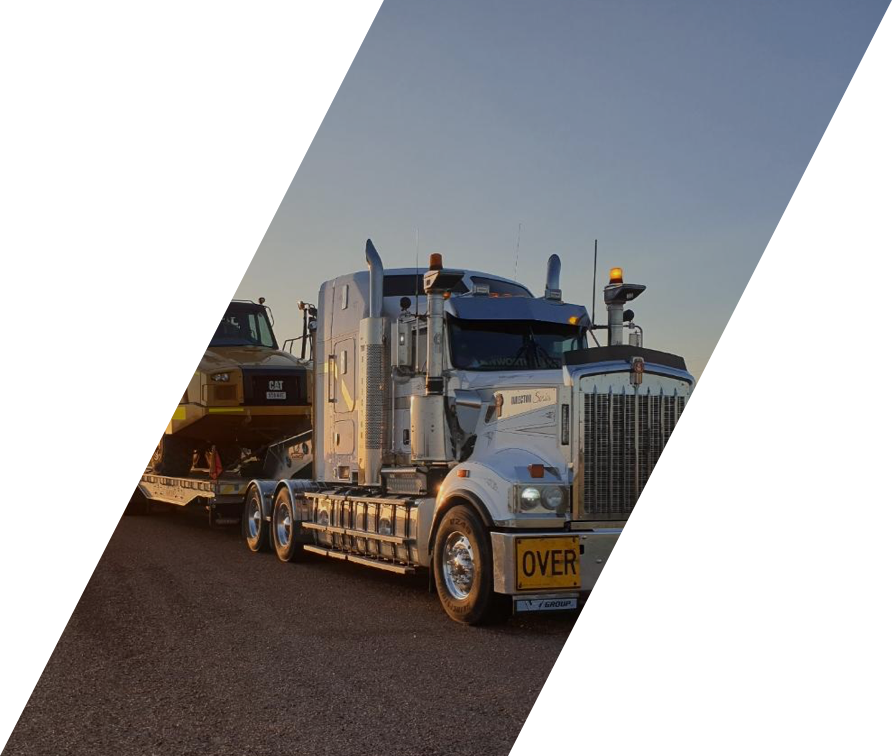 truck transporting equipment